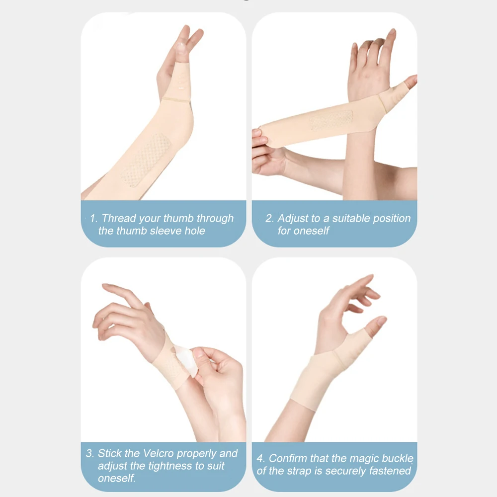 Elastic Thumb Support Brace Liner Soft Thumb Compression Sleeve Protector For Relieving Pain Arthritis Tendonitis Sports 1Pcs For thumb splint