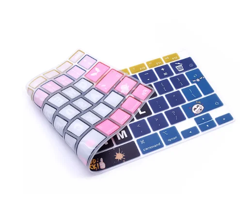 Silicone Keyboard Cover Skin for Apple MacBook Air 13.3 inch Model: A2179 A2337 M1 Chip with Touch ID EU Layout Protector