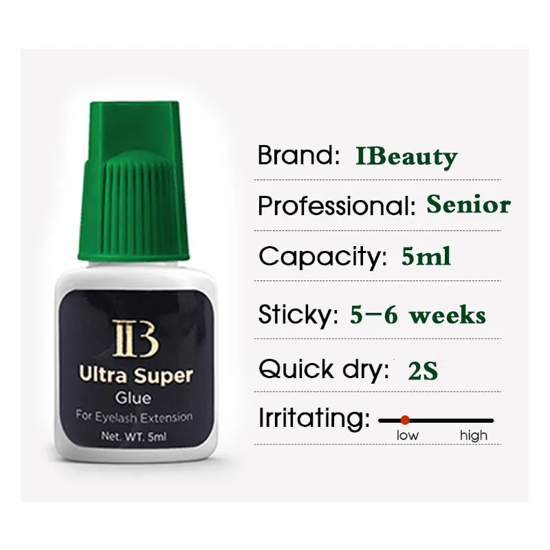 20 Bottles IBeauty Ultra Super For Eyelash Extension Glue Green Cap Waterproof Lash Adhesive Makeup Tool Fastest Eyes Open Korea 2