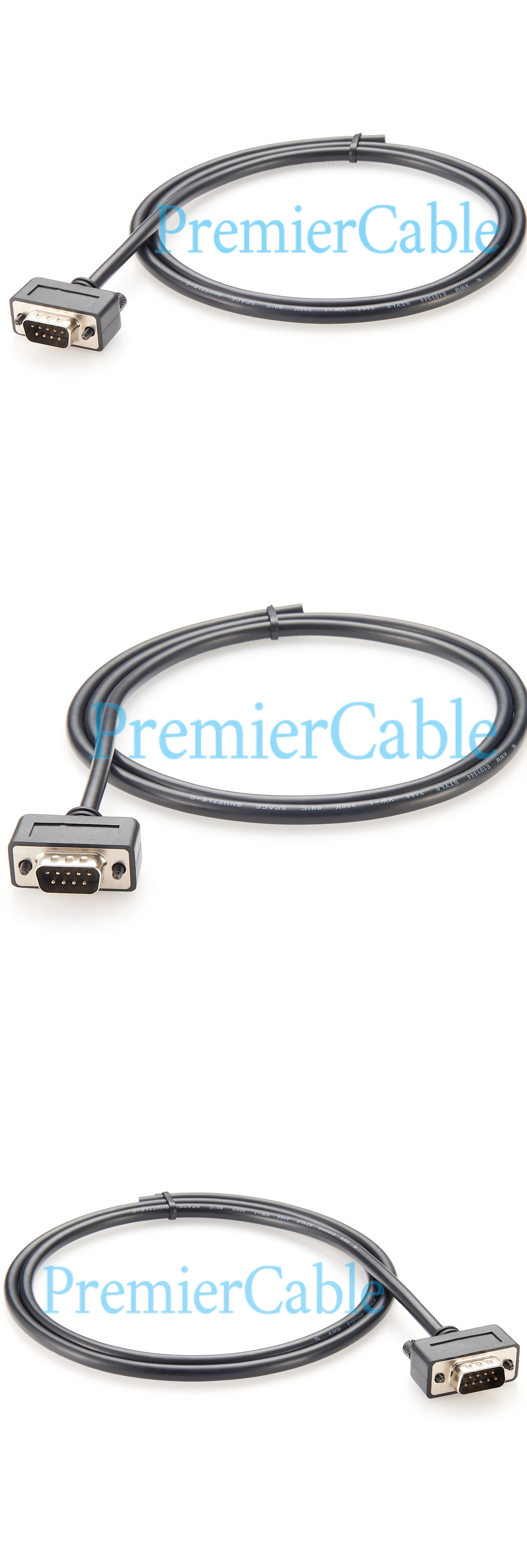 Flaches DB9 RS232 Serielles Adapterkabel Schlankes Kompaktes D-Sub 9-Pin zu Offenes Ende Konverterkabel für POS-Modems Router Switches – Detail 3
