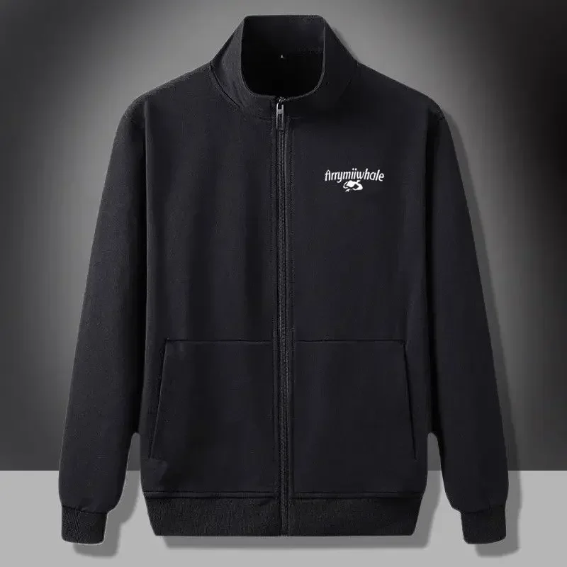 thumbnail image 1 of Sudaderas para hombre, jersey de corte ajustado, ropa para hombre, sin capucha, estampado, cremallera completa, top gráfico, color pastel, baratas, otoño, cálidas, emo, 1 of 4