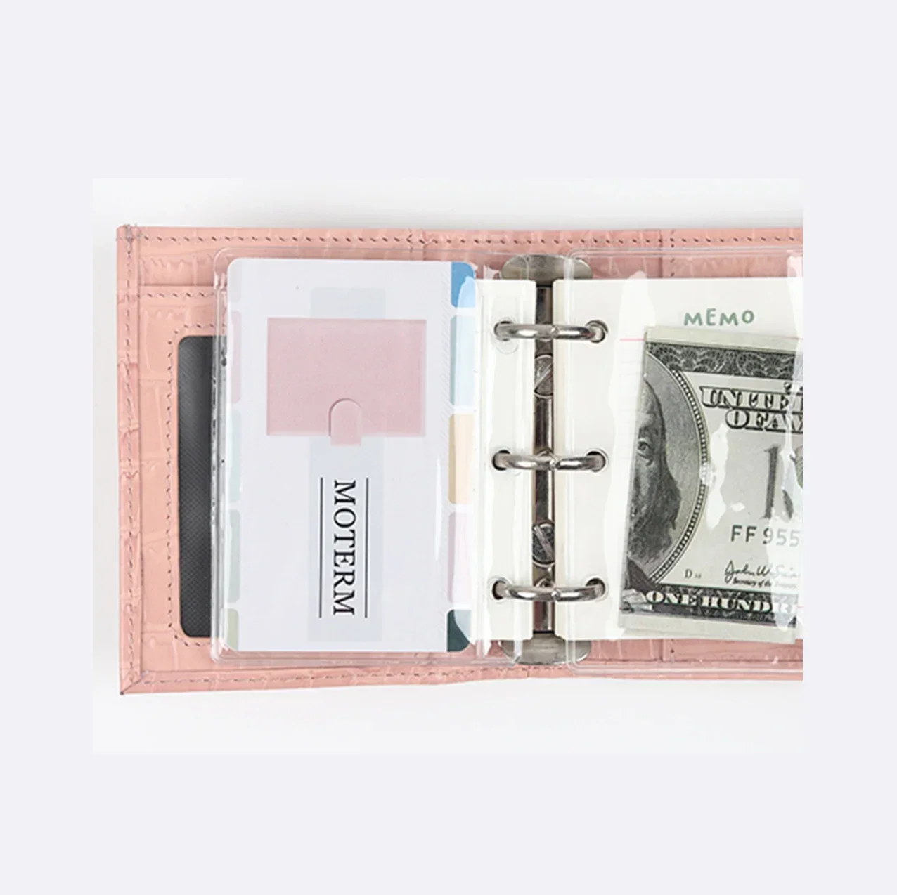 4 Pcs Transparent PVC Storage Card Holder for Notebook