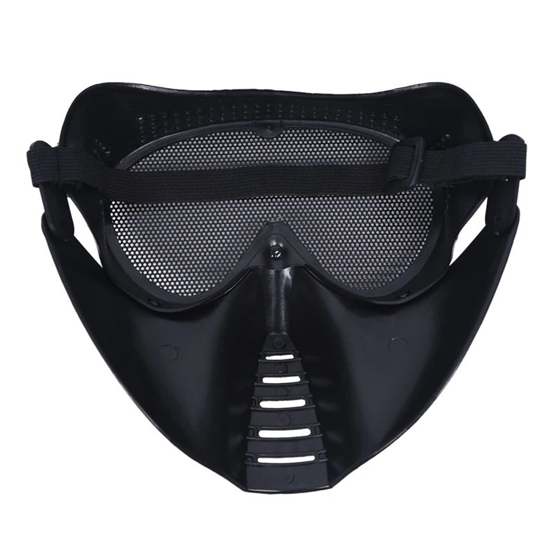 

3X Mask Airsoft Protective Mask Paintball Black New