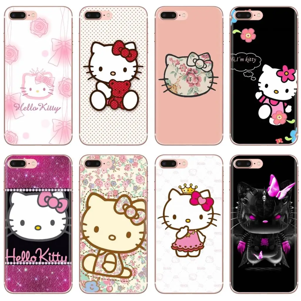 Японский мультяшный розовый прозрачный чехол hello Kitty из ТПУ для LG G5 G6 G7 Q6 Q7 Q8 Q9 V10 V20