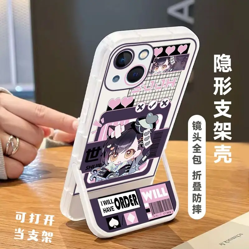 Vivid Character Phone Case with Holder - Durable & Stylish Protective Gift