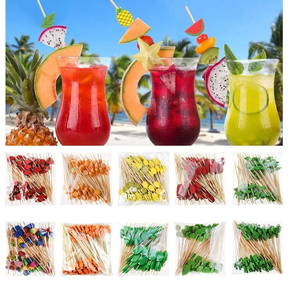 Handcrafted Bamboo Skewer Picks - Elegant Cocktail and Appetizer Garnish Sticks