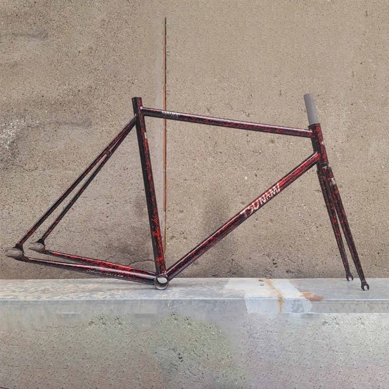 700C 自転車フレーム クロムモリブデン鋼津波 SNM4130 固定ギアピスト