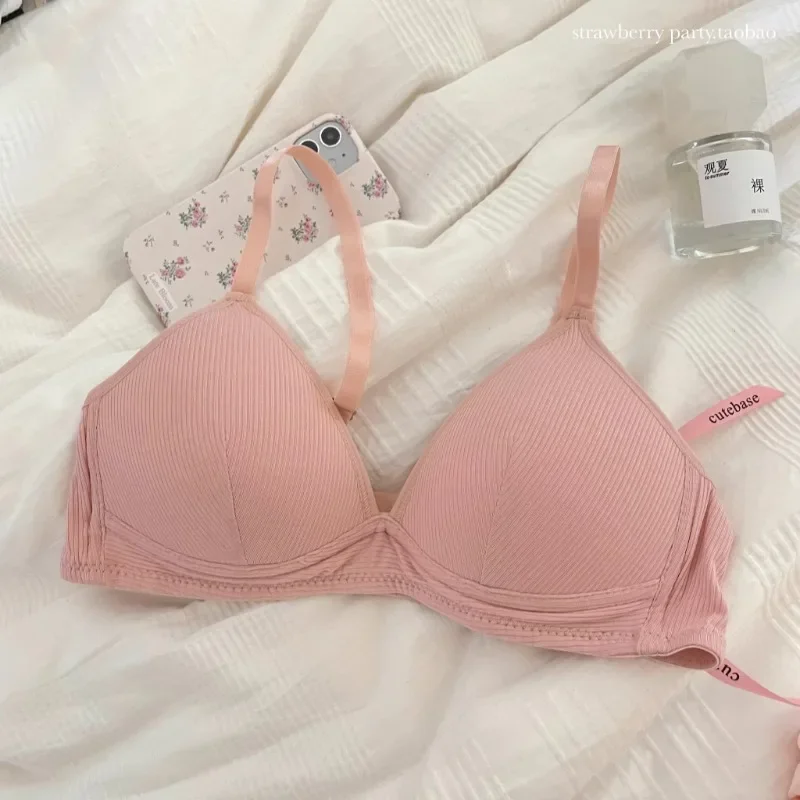 BANERDANNI Parisian Basic Bralette | Fixed Straps & Breathable Fabric | Petite Bust Contour Support Wire Free Comfy Triangle Bra 6