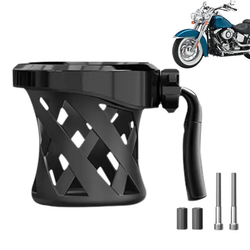 

Handlebar Cup Holder Motorcycle Handlebar Cup Holder Drink Can Mount Perch Mount Water Cup Drink Holder Anti-skid Mesh Basket