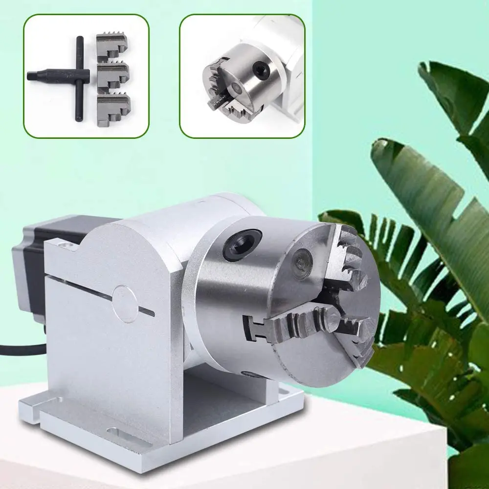 

Rotating Fixture Rotating Shaft Chuck 80MM for Laser Marking Engraving Machine