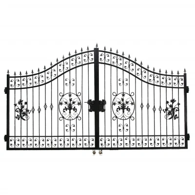 Support Customization Wrought Iron Sliding Gates Iron Gate Decor Wrought Iron Gate 3