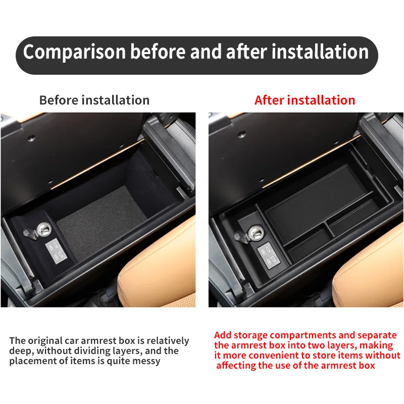 Lexus ES Center Console Armrest Storage Organizer