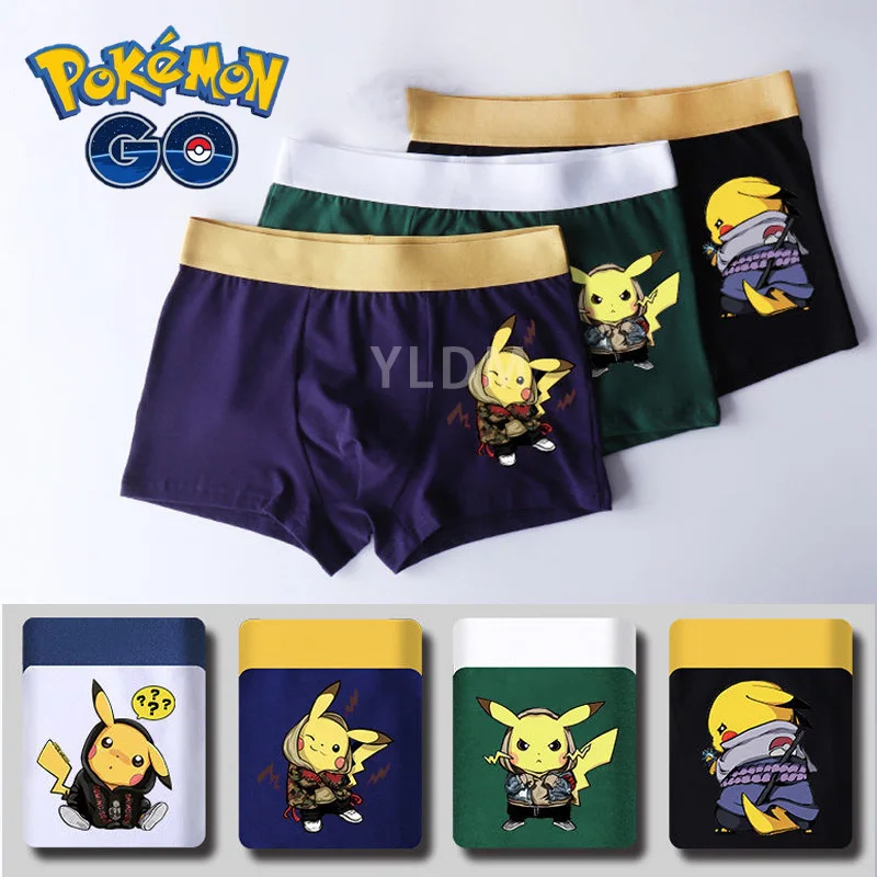 Calzoncillos de Pokémon para hombre, ropa interior de algodón, de talla grande, suave, 2/3 piezas|Gorras de béisbol| - AliExpress