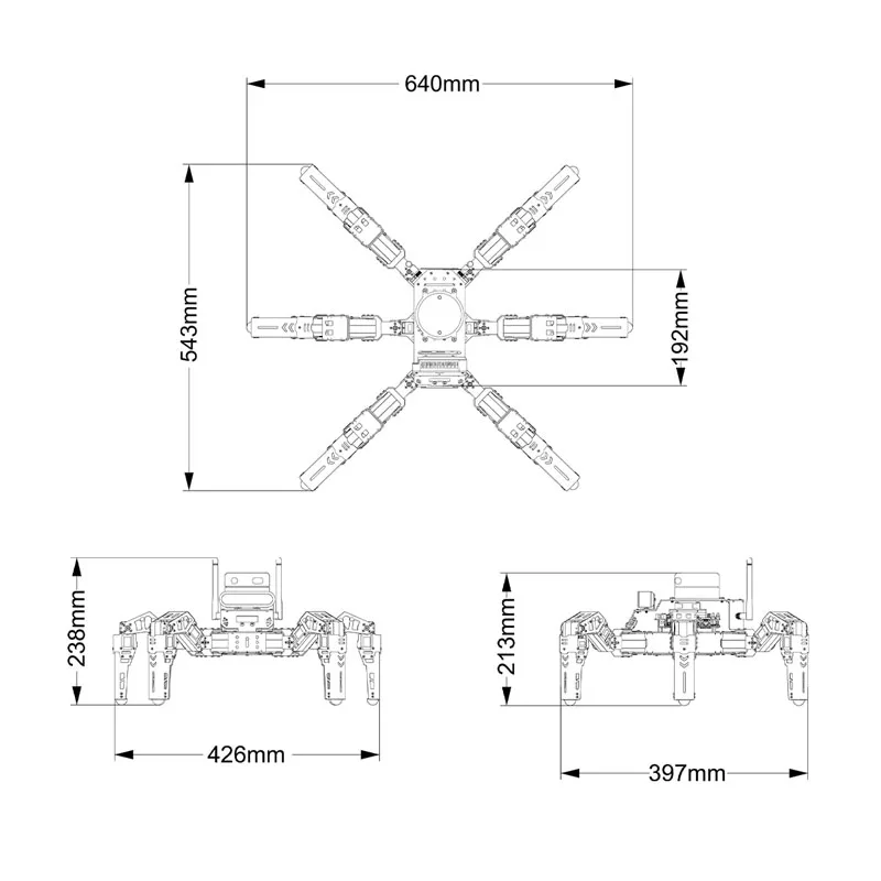 Hiwonder JetHexa ROS Hexapod Robot Kit Powered by Jetson Nano with Lidar Depth Camera Support SLAM Mapping and Navigation