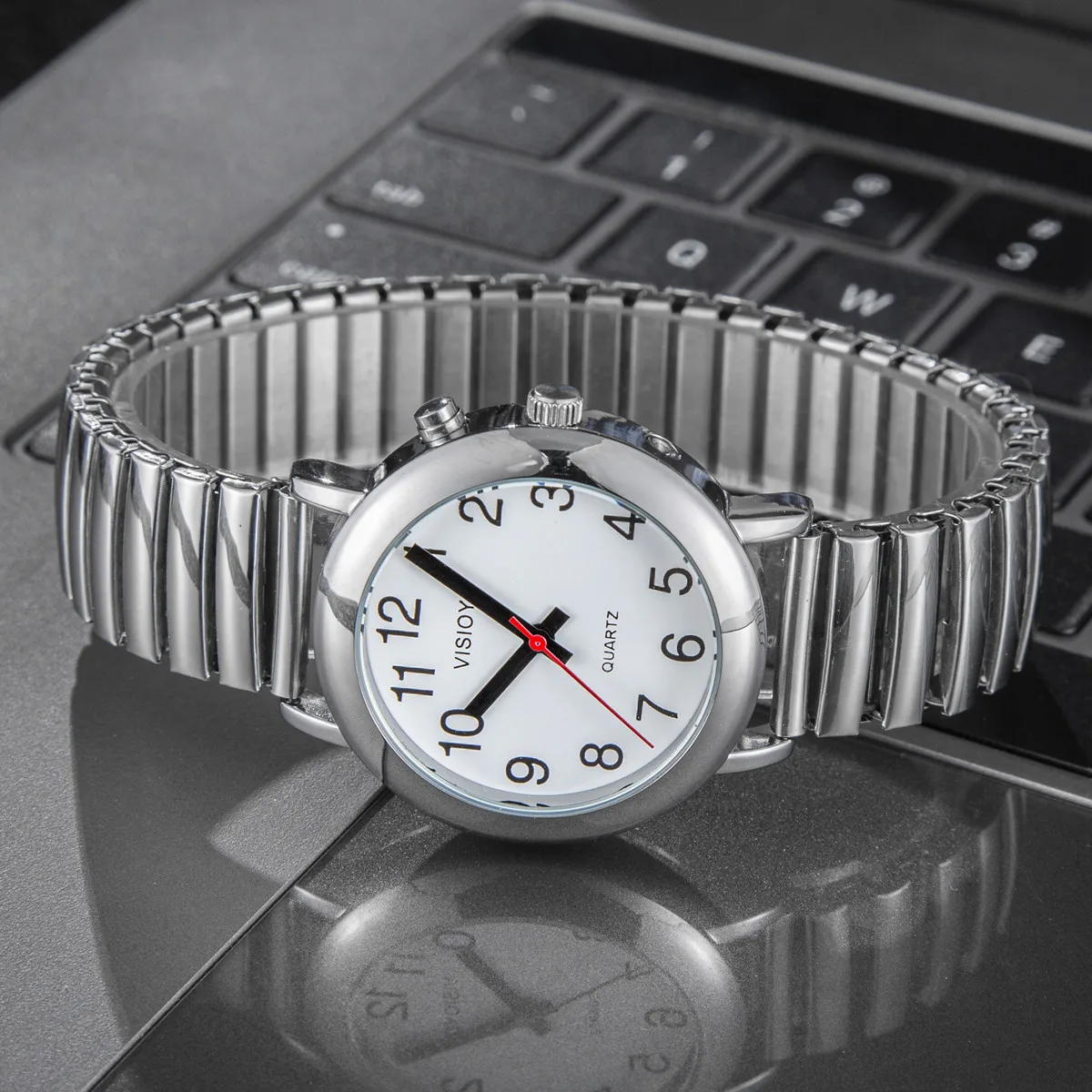 English Talking Watch Clock Watch for Blind Elderly Visually Impaired People 4