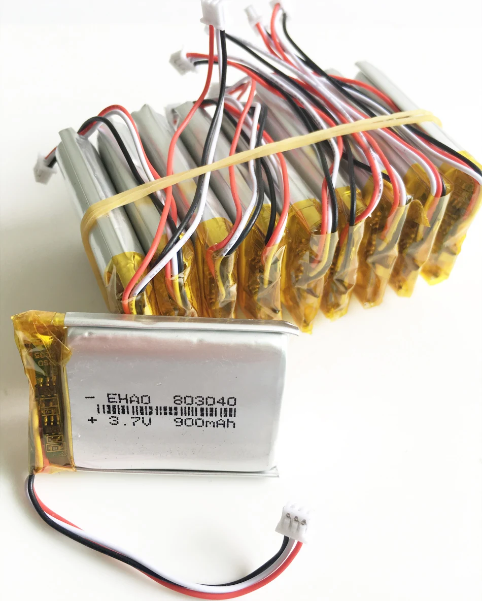 Batteria Lipo Ricaricabile Ai Polimeri Di Litio Da 3,7 V 900 MAh - Foto 2