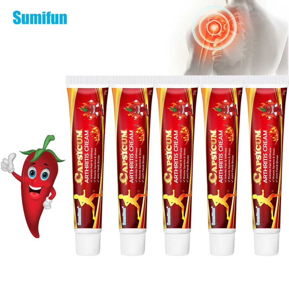 

Sumifun Capsicum крем для облегчения боли в коленных суставах Женская боль ревматоидный артрит обезболивающая мазь уход