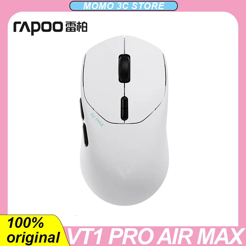 Rapoo VT1 Pro Air Max Mouse Wireless 2.4g Buletooth 4K/8K Wired/Wireless Dual Mode RGB Lightweight Mice PC Gaming E-Sports Mouse