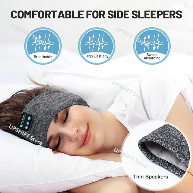 Diadema Bluetooth para dormir, diadema deportiva inalámbrica con altavoz  estéreo fino para yoga, correr, deportes al aire libre, interiores y viajes