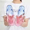 Summer Fashion Women Crystal Slippers Home Indoor Deodorant Anti-Slip Flip Flops Outdoor Beach Transparent Sandals Girls Slides 1