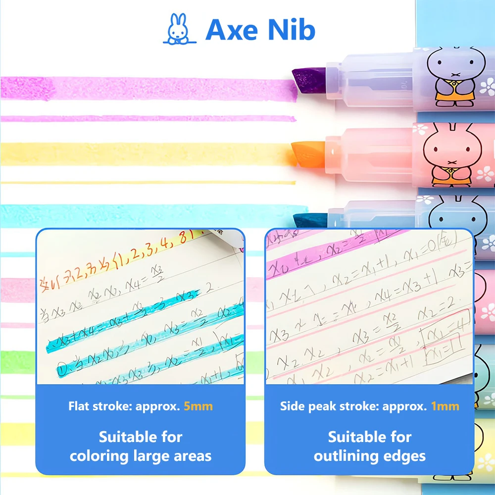 M&G 6 Colors Single Tip Highlighter Markers For Hand Drawing highlighter marker,art marker,marker pen