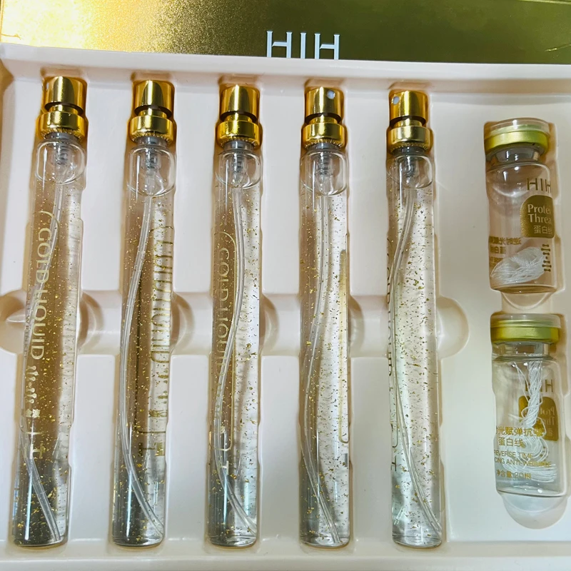 

1 Set 24K Face Serum Active Collagen Silk Thread Facial Essence Anti-Aging Smoothing Firming Moisturizing Hyaluronic Skin Care