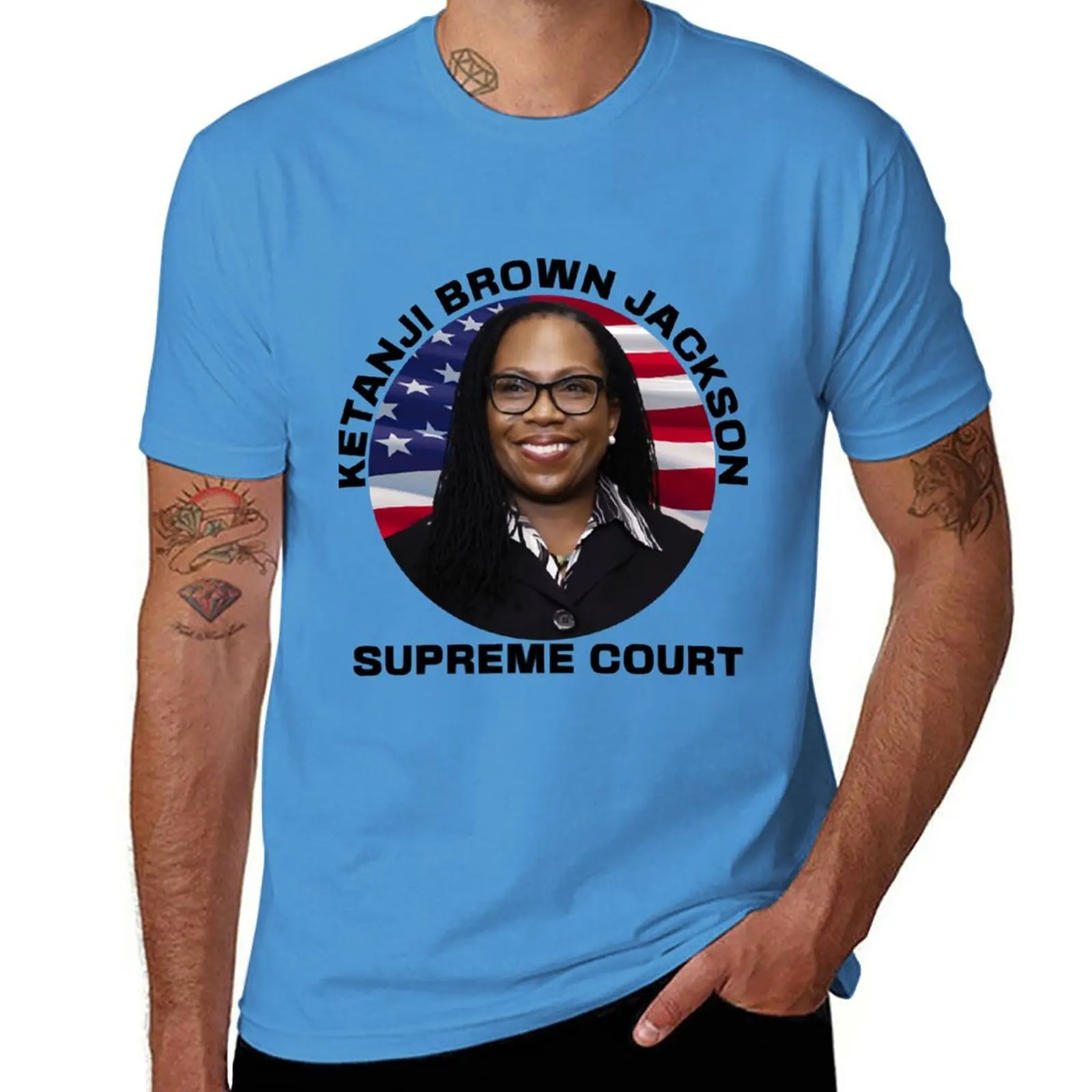 New Judge Ketanji Brown Jackson Supreme Court Justice T-Shirt Summer Top Summer Top Manica Corta Tee Men