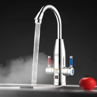 Robinet de chauffe-eau électrique de cuisine 3000W 220V, robinet de chauffage instantané, Geyser de chauffe-eau sans réservoir avec affichage numérique pour la maison 1
