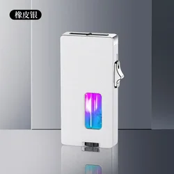 Enhanced Product Title:  
Sleek Ultra Wide Open Fire Butane Lighter with LED Gas Window & Gravity Sensing Ignition (Silver no box)