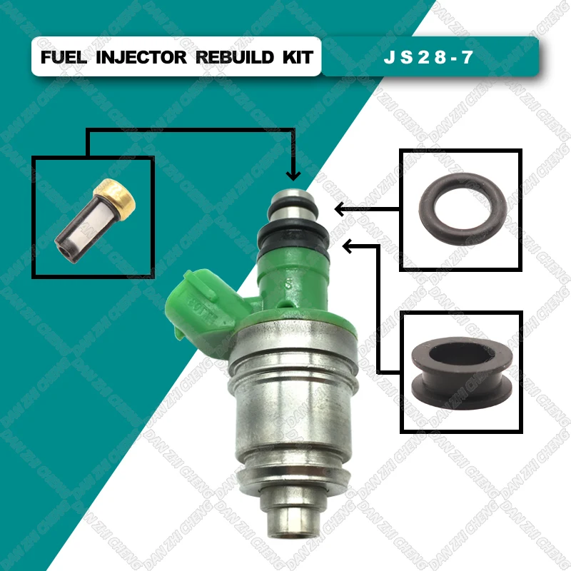 

Fuel Injector Service Repair Kit Filters Orings Seals Grommets for Fit 99-05 Suzuki Grand Vitara 01- 04 Chevrolet Tracker JS28-7