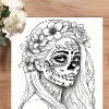 Night of the Dead Theme Colouring Book Adult Picture Book Original Design 3