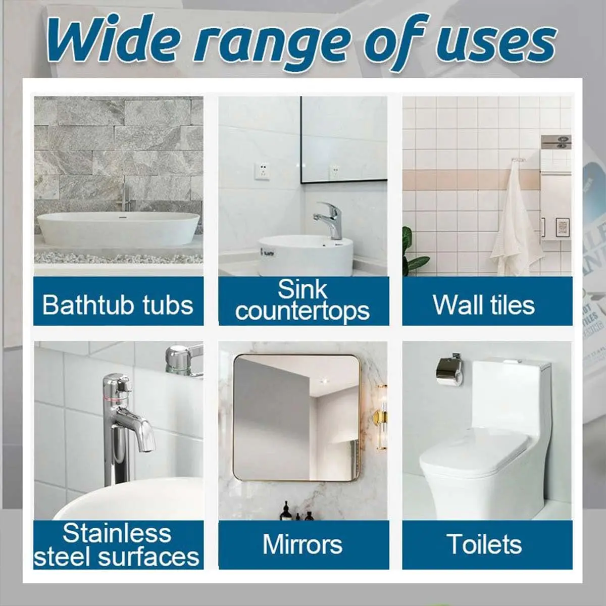 500ml Tile and Grout Cleaner Sprayer House Multipurpose Accessory for Bathroom Showering Tap Tool Deep Cleaning