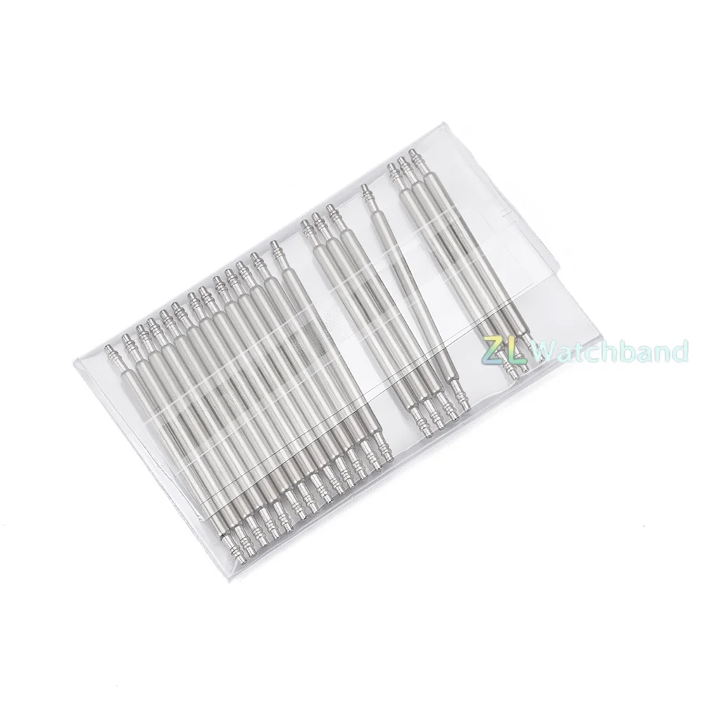 Versatile Stainless Steel Watch Strap Spring Bars - 20pcs Assorted Sizes