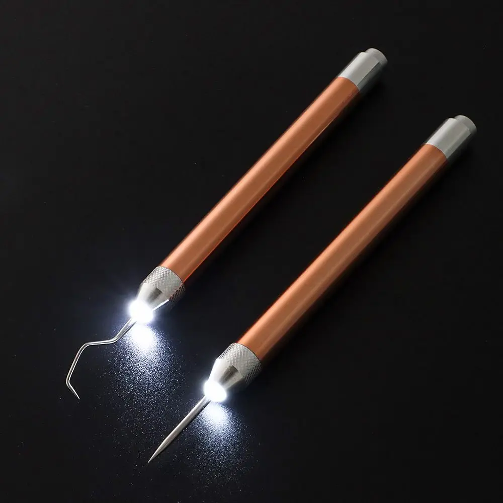 Portable Vinyl Weeding Pen Kit With LED Light Vinyl Weeding Tool Handheld Iron-on Project Cutter Paper Remover with Hooks