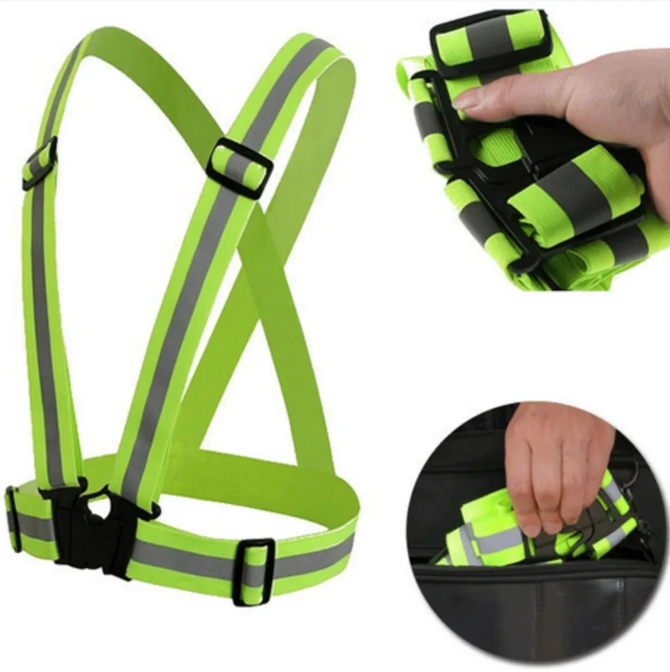 Reflective Safety Jacket Breathable Reflective Traffic Night Work Security Running Cycling High Visibility