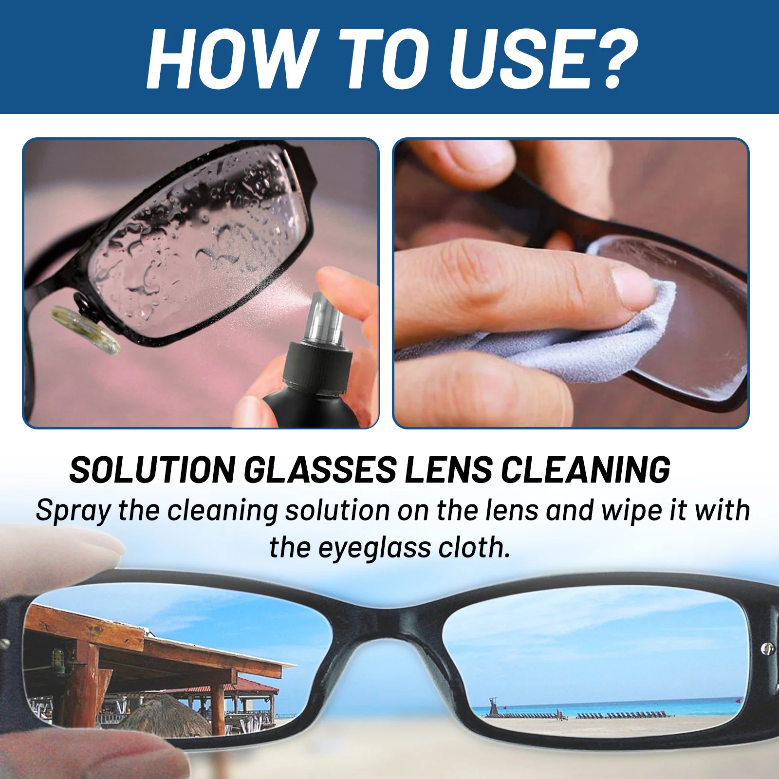 Multi-Surface Lens Cleaner & Protector 100ml Anti-Scratch Formula Removes Smudges & Shields Glasses Cameras Optics