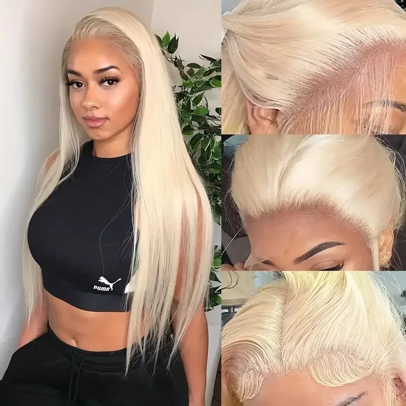 

Human Hair Lace Frontal Wigs 13*4 Lace Front Wig 613 Long Nature Yaki Synthetic Lace Wig 360 Synthetic Wig