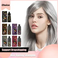 Hair Dyeing Shampoo 3-in-1 Rapid Hair Dyeing Repair Dry Cleaning Nourishing Hair Roots Restoration Hair Coloring Black Shampoo 1