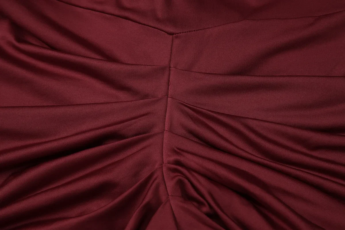 Halbhoher Kragen Ärmelloses Sexy Maxikleid Damen Abendkleid Elegant Hohe Taille Gerafftes Schlitz-Clubkleid Party Langes Tanktop-Kleid – Detail 36