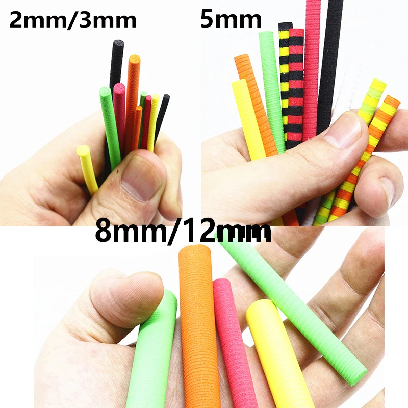 Fly Tying Buoyant Foam Cylinders for Insect Body Extensions - 7cm Long