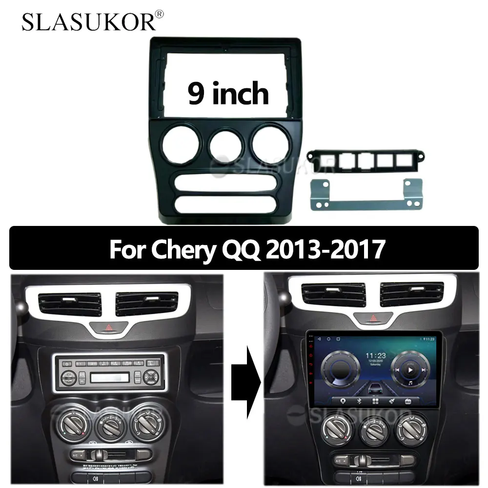 

9 дюймов для Chery QQ 2013 2014 2015 2016 2017 ABS Плата управления, стереопанель, установка для приборной панели, DVD пластиковая рамка