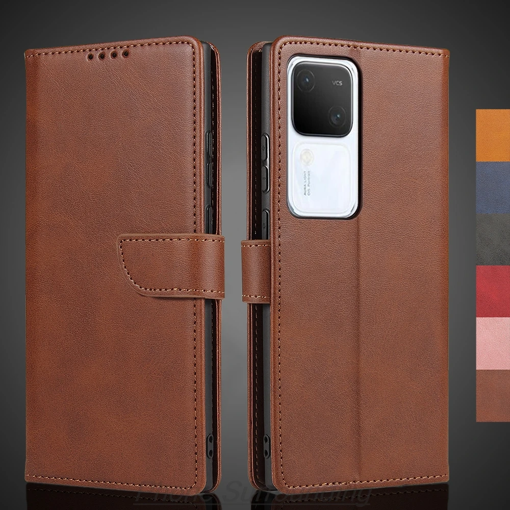 Luxurious Leather Wallet Flip Cover - Premium Protective Phone Bag and Holster