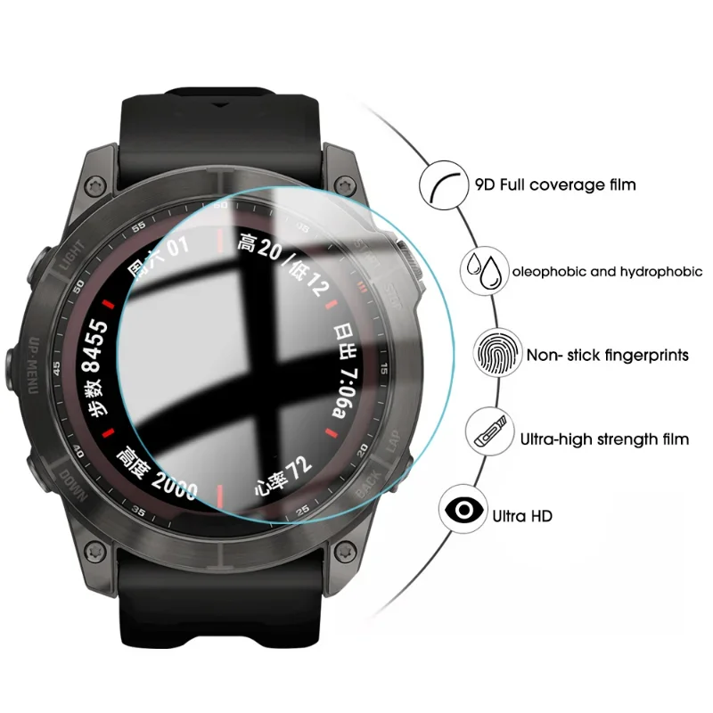 Tempered Glass for Garmin Fenix 7 7S 7X 6 6S 6X Pro Sapphire HD Screen Protectors Film for Fenix 7 7S 7X Smartwatch Accessories