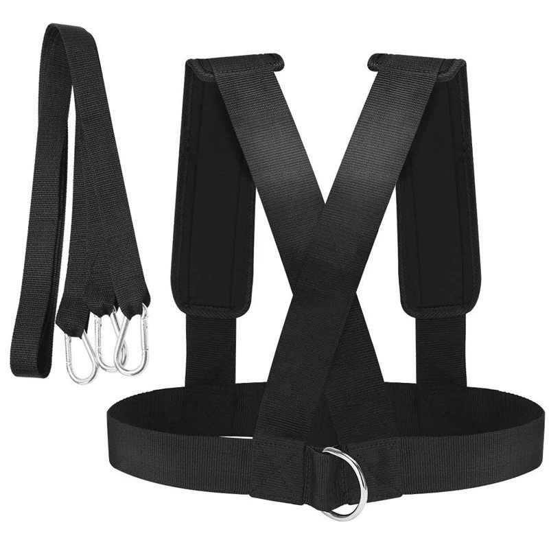 Gym Accessories Fitness Equipment Shoulder Harness Gym Pull Sled Drag Speed Weight Training Workout Strap Weight Muscle Sport Accessories