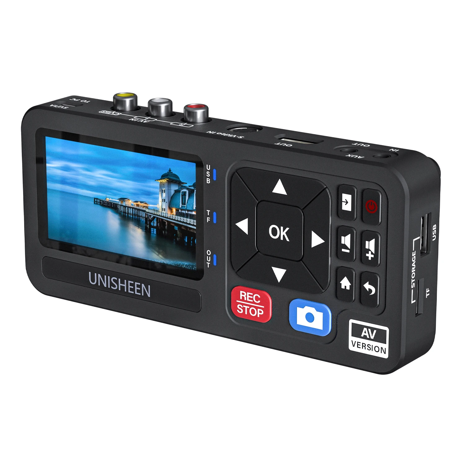 

Unisheen One Touch автономный цифровой преобразователь Запись видео от VHS HI8 видеокамера телеприставка S-видео RCA AV выходы