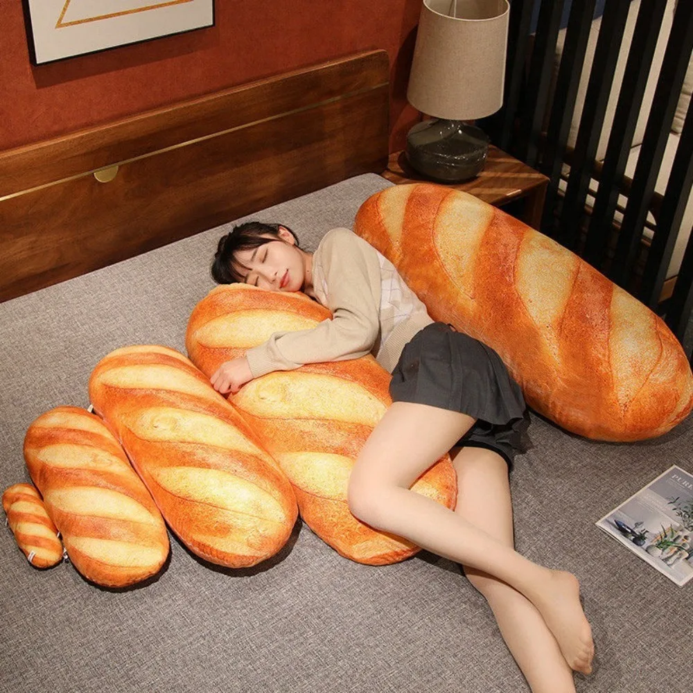 Birthday Gift French Bread Plush Pillow 20/50/70CM Sleeping Companion Simulation Baguette Bread Pillow Soft Lumbar Back plush toys
