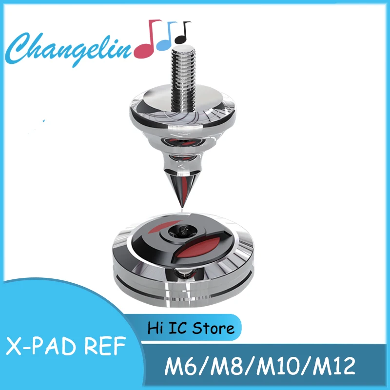 

4PCS Speaker Stand Feet Foot Pad Stainless Steel Metal Spike Cone Floor Foot Nail Anti-shock HiFi Absorber Shock Isolation Nail