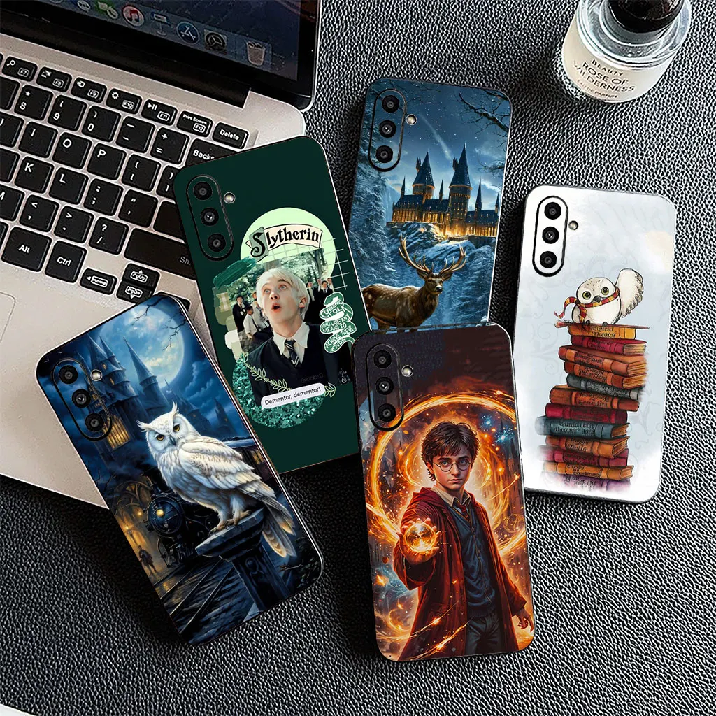 Silicone Phone Case with Art Cool Harries Owl Wand Potters Design