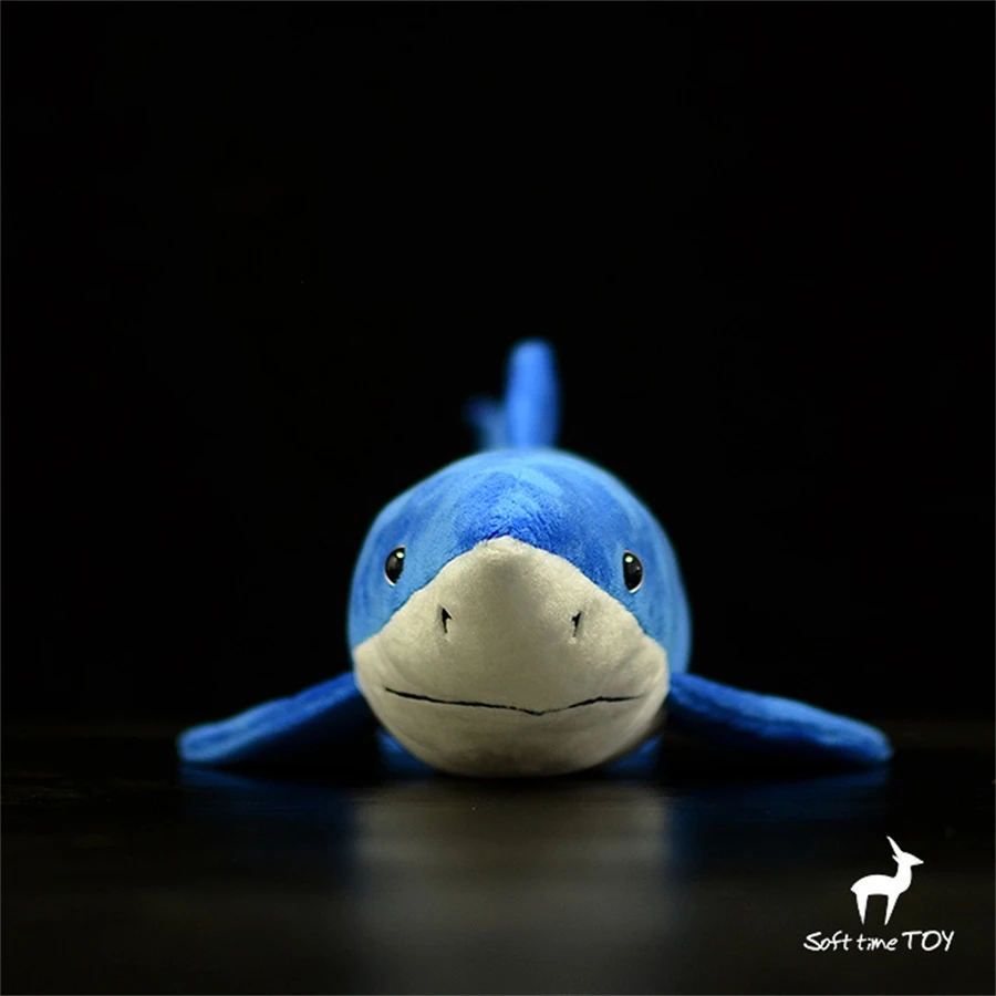 Blue Shark High Fidelity Anime Cute Plushie Gaint Sharks Plush Toys Lifelike Animals Simulation Stuffed Doll Kawai Toy Gifts Kid 3