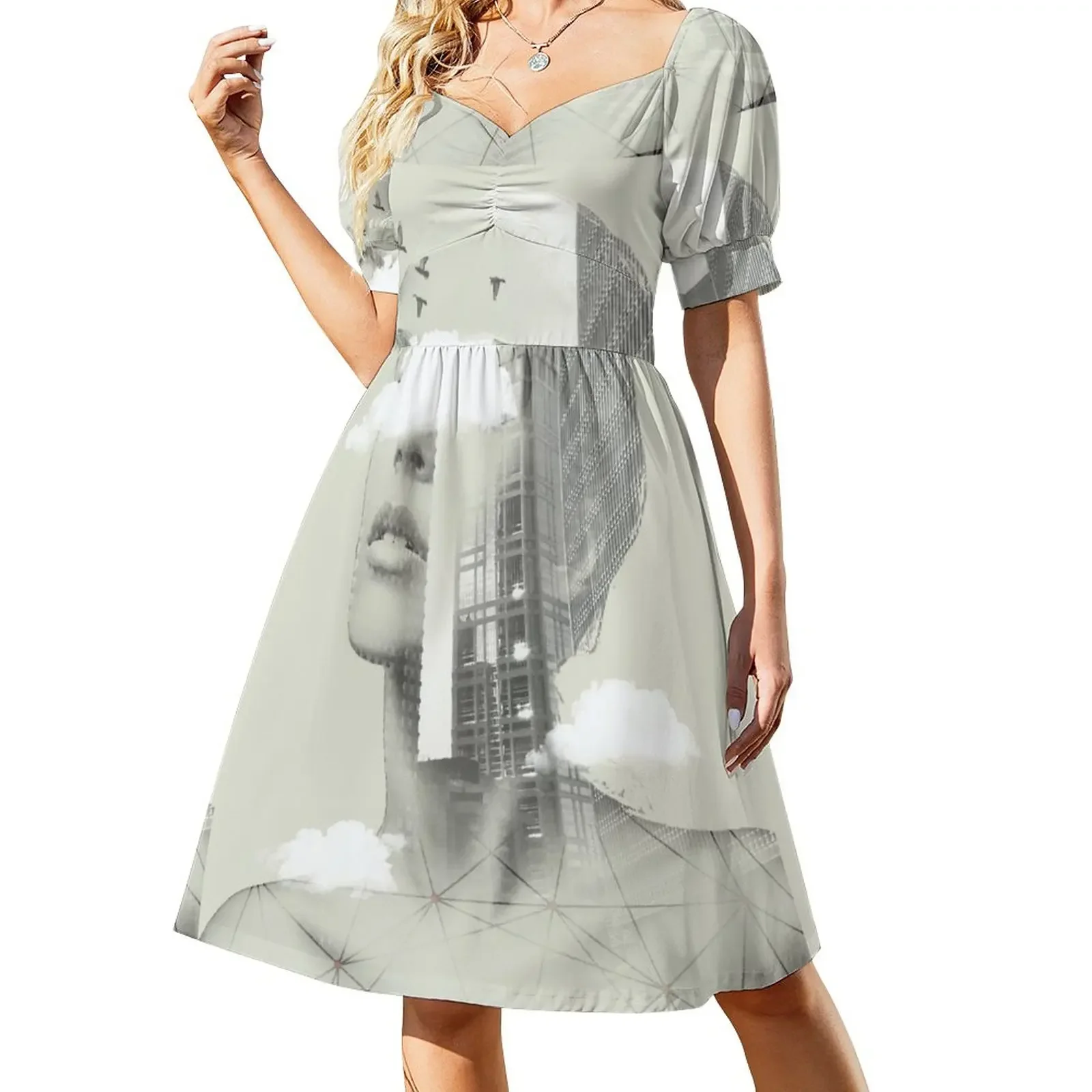 

UP TOWN FACET II Sleeveless Dress elegant women's sets birthday dresses for women